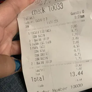Our order wasn&apos;t even accurate and they charged me $4.95 for &quot;extra bacon&quot;. I could buy a pack of bacon for that amount!!