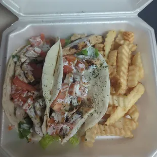 Grilled chicken tacos, so