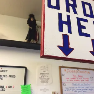 Look at this creepy doll.  Loving this place!