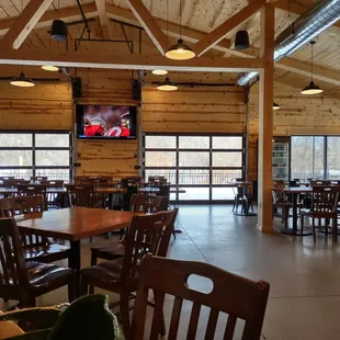 only part of the spacious tap room view