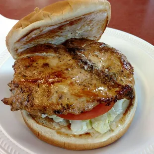Grilled chicken sandwich