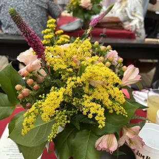 Gorgeous flowers just add the crowning touch