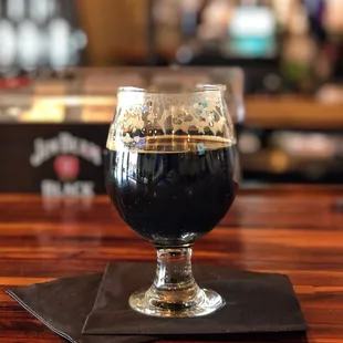 They rotate through a lot of high-end craft beer on draft, like this KBS 18. You never know what happy surprise Tom will have for you next.
