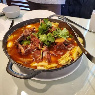 Lamb Spine Hot Pot