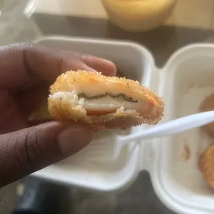 Fried shrimp. Not deveined