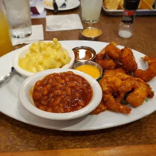 Shrimp - Two Styles BBQ Brisket Beans Mac &apos;n&apos; Cheese