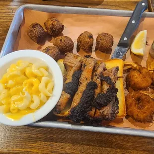 Brisket and Coconut Shrimp