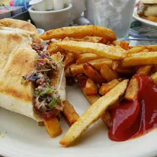 Hot Mess Pastrami Melt Sandwich