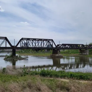 River in front of the park