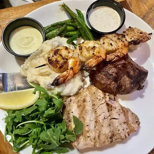 mix grill with tuna