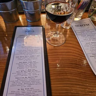 happy hour red wine was a good option