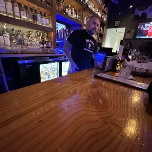 Eddie, the main bartender