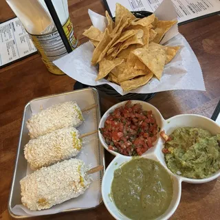 Chips, Pico de Gallo and Guacamole