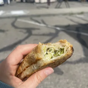 Asparagus, green garlic, and Gruyère empanada from Frog Hollow Farm