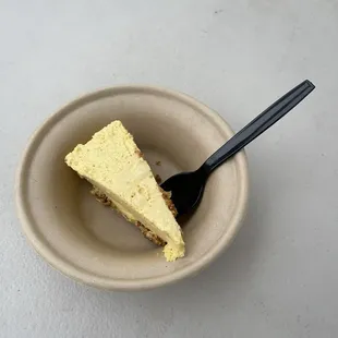 A friend made some live cashew vegan cheesecake!