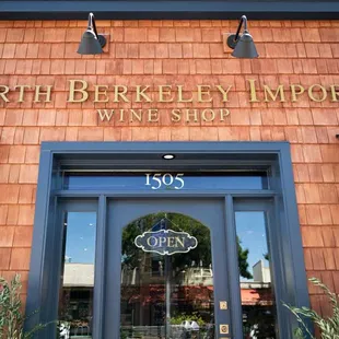 the entrance to the store