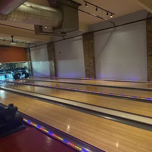 Bowling on the second floor