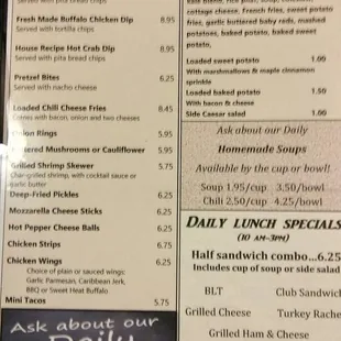 Appetizers &amp; Sides With Lunch Specials