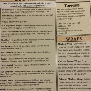 Sandwiches &amp; Wraps