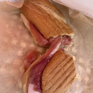 Build your own sandwich with ham, prosciutto, and fresh mozzarella