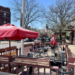 Outdoor dining area