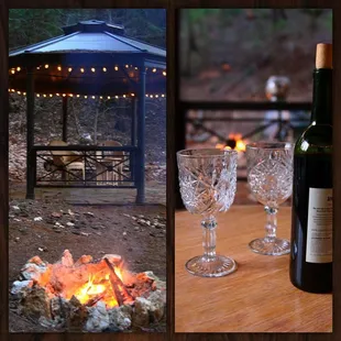 Gazebo with Fire Pit