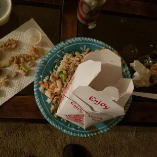 Threw Our food away from North China.  Ovwr $30 spent. First time there.  Will not be back.  ABSOLUTELY awful!