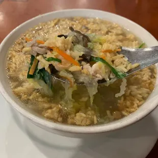 Sizzling Rice Soup