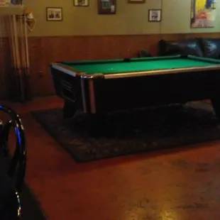 Plenty of space for pool or pinball.