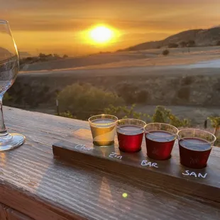 A wine flight that did not disappoint.