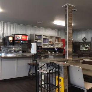 the interior of the restaurant