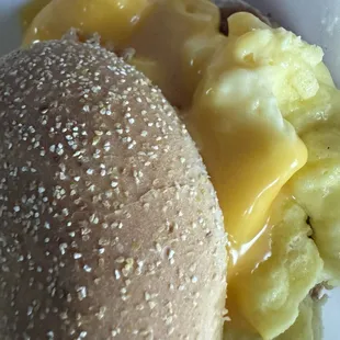 Sausage and egg biscuit