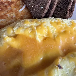 Ham and cheese omelette