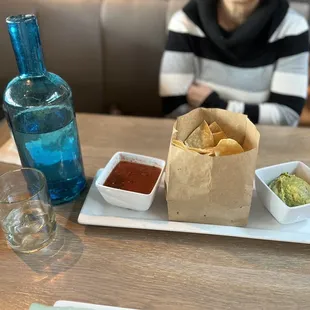 Chips , Salsa &amp; Guacamole