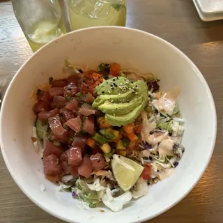 Ahi Tuna Burrito Bowl (Poke Bowl)