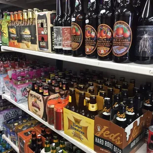 a variety of beers