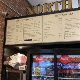 North End Bakery menu