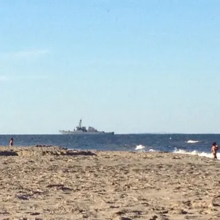 Always an awesome view of the US Navel Ships passing by.
