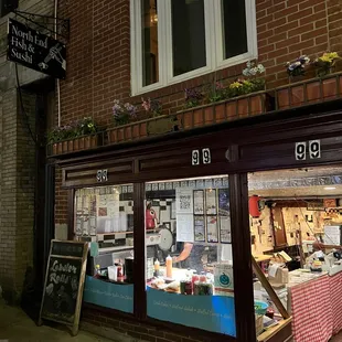 the outside of the store