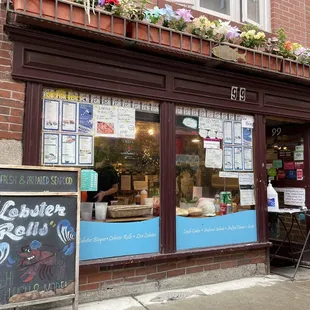 the front of the store