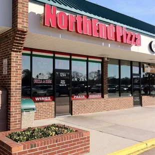 the front of the restaurant