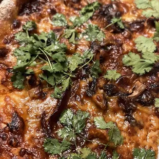 BBQ chicken pizza