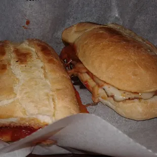 The Corelon Sub with tavern ham, salami and pepperoni with peppers in a tomato sauce