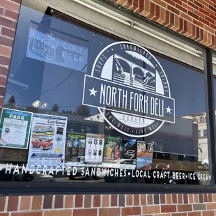 the front window of the restaurant