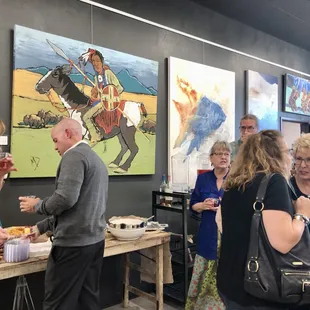 Art show at the gallery