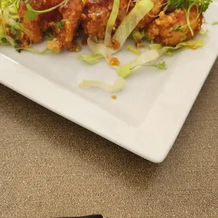 a plate of food on a table