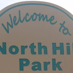 Welcome to North Hill Park. Photo by Happy Tails Pet Pal, LLC.