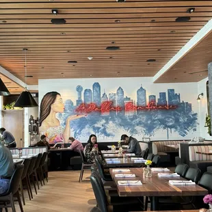 the dining area