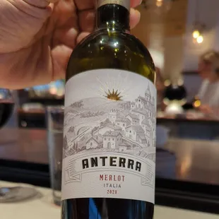 This wine came on happy hour with 2 or 3 different choices like a pizza, bruschetta and the chest board