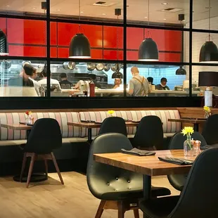 You can watch the chefs working their magic!